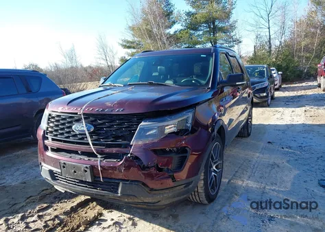 2018 Ford Explorer Sport z USA, uszkodzony, nr VIN 1FM5K8GT5JGC34539